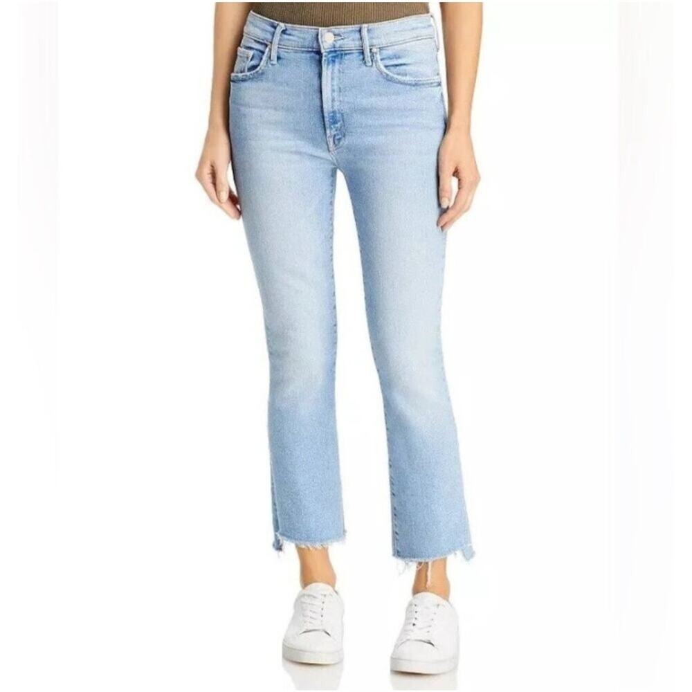 Mother Jeans Womens 29 Insider Crop Step Fray Limited Edition Designer USA Flaw